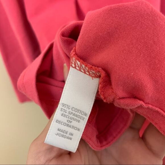 Charter Club Woman Pink 3/4 Sleeve V-Neck Top 1X - Picture 9 of 11